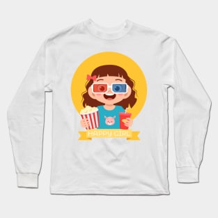 Happy Girl Long Sleeve T-Shirt